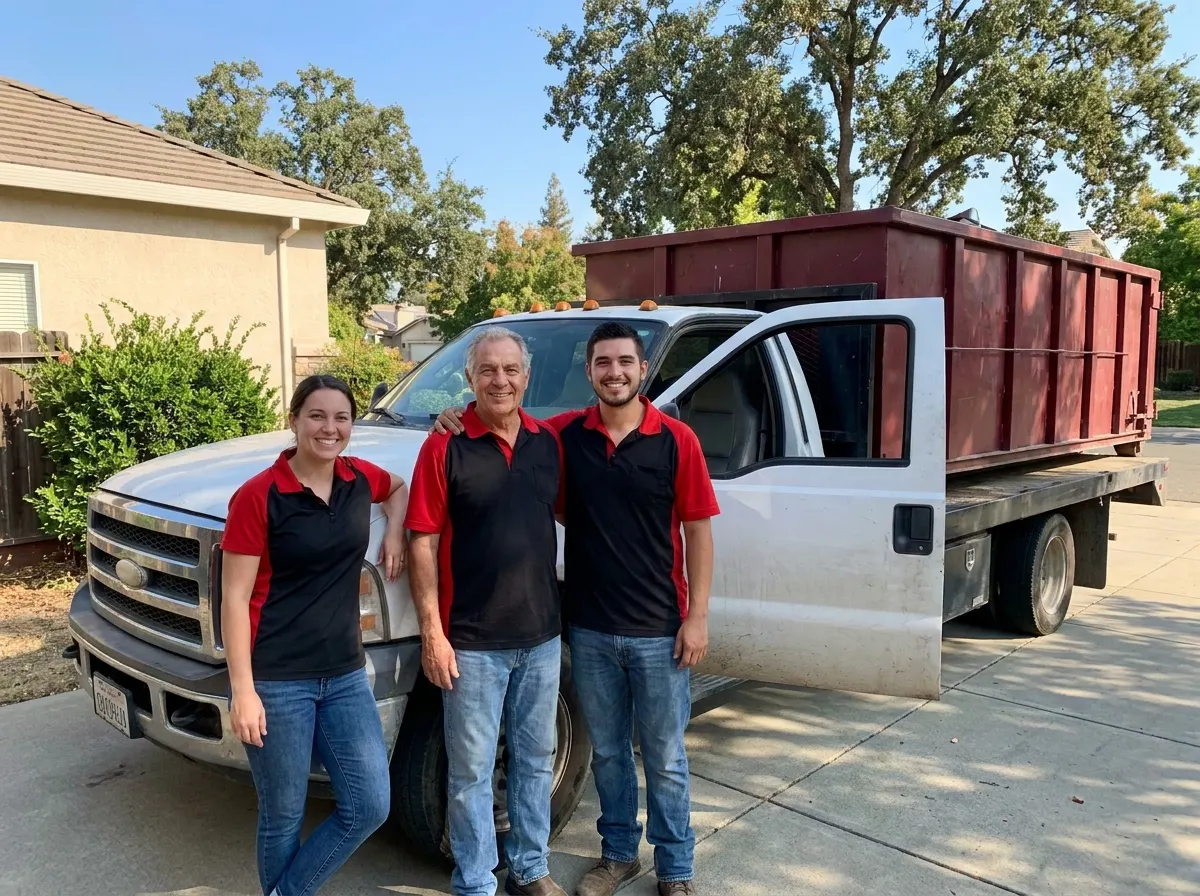 Advantage Dumpster Rental dumpster team in Sacramento, CA